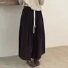 Pantalones Casuales de Pana para Mujer 2025 Otoño e Invierno Nuevo Estilo Coreano Gruesos Versátiles Petite Holgados Adelgazantes Pantalones Elegantes Falda