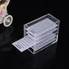 Herramientas para Extensiones de Pestañas Soporte de Almacenamiento de Cristal Gama Alta Profesional Camelia Caja de Almacenamiento para Florecimiento de Pestañas Caja de Almacenamiento de Flores