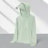 Ropa de Protección Solar de Seda Helada Personalizable con Logo para Hombres y Mujeres, UPF50+, Protección UV para Exteriores en Verano, Chaqueta Ligera para la Piel
