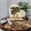 2025 Nueva Decoración Transfronteriza para Bodas y Día de San Valentín Regalo Conmemorativo de Madera para Pareja de Aniversario
