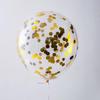 12 polegadas transparente lantejoulas balão colorido lantejoulas enchimento aniversário decoração balão folha de alumínio balão de lantejoulas
