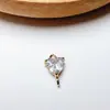 Accesorios de joyería chapados en oro de cobre de 18k colgante alto color micro incrustado circón collar pulsera aretes materiales DIY hechos a mano