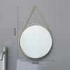 Escandinavo Simple Cuerda de Cáñamo Redondo Forma de Espejo Colgante Espejo Hogar Pared Espejo de Baño Entrada Espejo de Tocador Espejo de Maquillaje