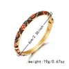 Joyería Popular Transfronteriza Modelo Nuevo 2026 Pulsera Ancha con Goteo de Aceite Estilo Retro Europeo y Americano Pulsera Abierta Exagerada Directo del Fabricante