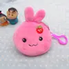 Bolsa de moedas criativa/porta-chaves clutch semicircular espesso brinquedo de pelúcia de desenho animado bolsa de moedas presente