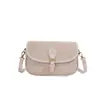 Bolso cruzado para mujer, bolso de sillín tejido vintage, sensación de alta gama, bolso de hombro cruzado, textura simple, bolso cuadrado pequeño de nicho para el día a día