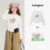 Camiseta de Manga Larga con Estampado de Dibujos Animados para Niñas Pudding Haru Nuevo Estilo Primavera y Otoño 2026 Camiseta Básica de Manga Larga Ajustada para Niños