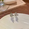 Pendientes de perla modernos y dulces, de lujo ligero con un toque de alta gama, pendientes de botón simples y exquisitos con pasadores de plata 925, pendientes de moda y con estilo para mujer