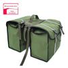 Mochila de lona impermeável verde militar de grande capacidade com LOGO imprimível de fábrica e faixa refletiva para ciclismo