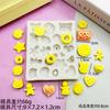 Mini Biscoito Croissant Comida Brinquedo Sobremesa Molde de Silicone Bolo em Miniatura Argila para Assar Cola Molde de Gesso