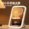 Tocador con Espejo de Maquillaje Iluminado LED Relleno de Luz Belleza Maquillaje 2025 Nuevo Estilo Ins Escritorio de Dormitorio Espejo Plegable