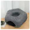 Nido para Gatos de Fieltro Túnel Donut Nido para Gatos Primavera, Verano, Otoño e Invierno Nido para Gatos de Cuatro Estaciones Semicerrado Desmontable Venta al por Mayor Transfronteriza