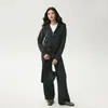 26 novo cardigã de tricô de caxemira estilo retrô americano para outono e inverno para mulheres, apresentando um design de tricô de tranças em todo o corpo, zíperes duplos, um capuz e um estilo espessado.