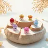 Hongo Pequeño de Dibujos Animados Luminoso y Colorido para Joyería de Resina DIY, Juguete Pequeño Luminoso Lindo, Bolsa Sorpresa para Tocar
