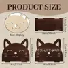 Porta Servilletas de Madera con Diseño de Gato Hueco Transfronterizo, Caja de Almacenamiento de Servilletas para Mesa de Restaurante, Adorno Decorativo de Animal Lindo para Mesa