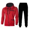 Novo suéter jacquard de cor sólida para esportes casuais, cardigã de fleece, jaqueta com capuz, conjunto