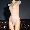 Top de tubo brillante completamente transparente sin costuras para hombre Sexy Sexy Cinturón reflectante sedoso Conjunto Jj Traje de baño ajustado de una sola pieza