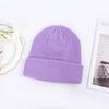 Gorra de piel de melón corta transfronteriza de otoño e invierno, gorra de punto con lingote de cúpula, gorra de lana de color sólido de hip-hop, gorra de sandía, fabricantes