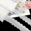 Accesorios de encaje para ropa con bordado hueco de algodón puro, lazo unilateral, onda estrecha, bricolaje, accesorios de ropa para niños, encaje de algodón