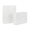 Bolsa de cartón blanca de color sólido para festivales, celebraciones, regalos, exposiciones empresariales, publicidad, impresión de logotipos.