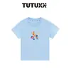 TUTU Elefantito Ropa Infantil Camiseta de Manga Corta para Niñas 2026 Verano Nuevo Algodón Puro para Niños Top Delgado de Manga Corta Atuendo de Verano
