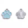 Venta Caliente Transfronteriza Mini Lindo Patita de Gato Mascota Colgante Esmaltado Accesorios de Joyería de Aleación DIY Colgante de Collar Pulsera