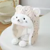 Gorra de Estilo Lei Feng con Estampado de Oso Lindo para Niños, Gorra a Prueba de Viento para Niños para Invierno y Otoño