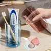 Vaso para cepillo de dientes, vaso para enjuague bucal, anti-moho, para el hogar, lujo ligero, alto valor estético, adecuado para niños, parejas y adultos, vaso para el cuidado dental