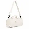 Bolsa de Yoga Fitness de Tela Oxford Transfronteriza para Hombres y Mujeres, Bolsa Tote Deportiva, Bolsa de Equipaje Cilíndrica de Mano, Bolsa para Viajes de Corta Distancia