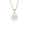 Collar Inteligente de Plata Esterlina S925 Bamang Star para Mujer de Alta Gama Estilo Coreano Ins Celebridad de Internet Flor Eterna Cadena Clavicular para Cabello