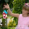 Amazon Nido de Pájaro de Madera DIY para Niños Casa de Pájaros Ensamblada para Niños Pintura Casa de Pájaros Pintada Jaula Kit de Manualidades de Arte de Madera