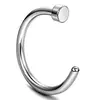 Tachuelas Nasales Personalizadas de Acero Inoxidable Estilo Americano, Anillos Nasales Falsos en Forma de C Estilo Europeo y Americano, Joyería para Piercings al por Mayor en Stock