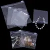 Saco Autosselante Laser Transparente Perolado Bolsa para Acessórios de Joias Acessórios para Joias DIY Película Ultra-Transparente Saco para Embalagem de Joias Prateadas