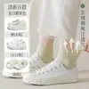Calcetines Cortos de Algodón Puro Finos para Mujer de Verano Anti-Olor, Calcetines Versátiles sin Costuras para Mujer Postparto, Calcetines de Algodón Blancos para Primavera y Otoño