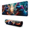 Alfombrilla de ratón estilo anime para juegos, supergrande, con bordes bloqueados, para ordenador de juegos de deportes electrónicos, gruesa y antideslizante
