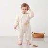 Macacão de outono e inverno para bebê 150g acolchoado para recém-nascido roupa quente espessa super fofo e adorável roupa externa para bebê