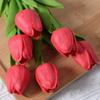 Tul flor artificial regalo del día de la madre regalo acompañante material decoración flor falsa flor artificial tulipán individual venta al por mayor