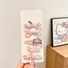 Presilha de Cabelo Estilo Coreano Menina Dopamina, Grampo de Cabelo Atmosférico para Franja de Menina, Presilha Doce para Mecha Lateral, Acessório de Cabelo