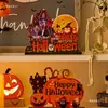 Decoraciones de Calabaza de Dibujos Animados Creativos para Escritorio de Halloween Tienda Decoración Escena Ambiente Montaje Disfraz Accesorios para Fotos