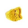 Anillo de Hombre 1:1 Anillo de Dragón de la Suerte Chapado en Oro Vietnamita Oro de Alta Imitación Latón Impreso Anillo Abierto Chapado en Oro