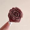 Fluxo de flores cartão de cabelo do mar rosa seca grampo lateral clipe estilo ocidental grampo de cabelo quebrado pérola acessórios de cabelo curto cocar para mulheres