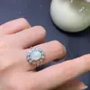 Venta directa del fabricante: Anillos de Ópalo Naturales, Ultra-Hermosos, Cuidadosamente Hechos a Mano con Materiales Seleccionados, Hermosos Colores y Excelente Calidad de Cristal