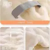 Gorro secador de pelo de felpa de coral engrosado para mujer, toalla para la cabeza absorbente y de secado rápido, gorro de baño, no necesita secador, suave y amigable con la piel para uso en casa