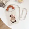 Bolso de Mano de Punto de Nuevo Estilo Color Dopamina Bolso de Almacenamiento Versátil de Nicho Bolso Pequeño de Punto Cruzado