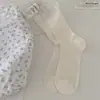 Calcetines Sin Costuras de Nuevo Estilo para Mujer, Versión Coreana, Calcetines de Media Caña con Rayas Verticales Ins, Calcetines Delgados de Seda Holgados para Primavera y Verano, Venta al Por Mayor de Zhuji