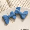 Lazo de peluche flocado japonés simple, accesorios de resina con agujero recto, pendientes de bricolaje, accesorios para el cabello, funda de teléfono, material al por mayor