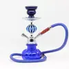 Venta Directa del Fabricante Suministro Transfronterizo Hookah Árabe Bola de Aluminio Juego de Tubo Único y Doble Hookah de Vidrio Tubería de Agua