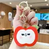 Chaveiro Pingente Criativo de Pelúcia de Frutas e Legumes Boneca de Pelúcia Gourmet Pingente para Mochila Coração de Menina Chaveiro Presente