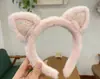 Diadema de oso fresa para Tiktok, diadema para lavarse la cara de celebridad de internet para mujer, otoño e invierno, diadema de felpa antideslizante para el pelo, pasador, tocado