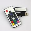 Led rf 17 chave mini controlador rf controle remoto sem fio colorido rgb luz com luz escurecimento controlador usb